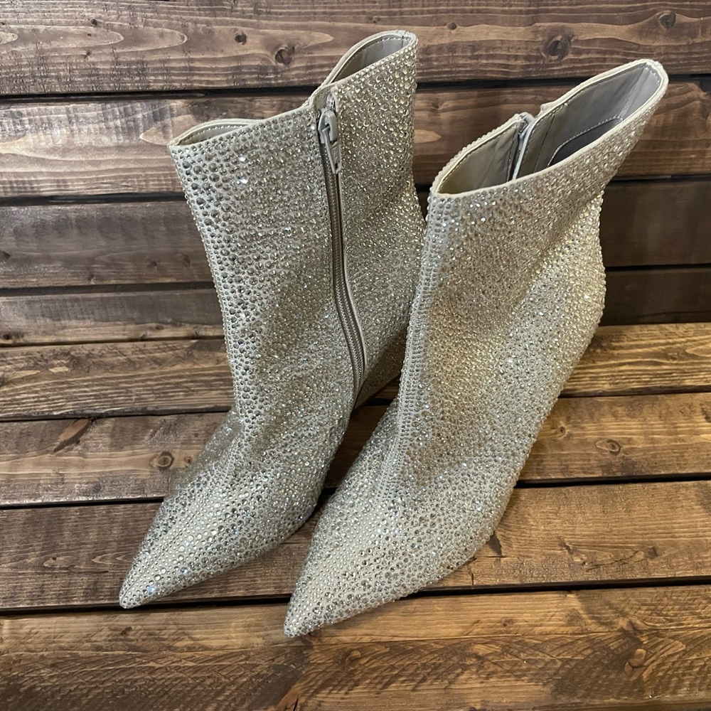 Silver Rhinestone Boots - Picture 4 of 6